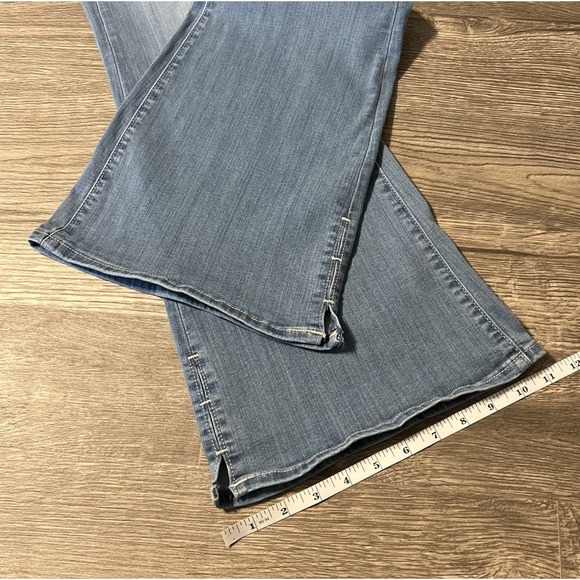 7 For All Mankind Ali High Waisted Split Hem Flare Leg Jean Size 30 (31x32) - Picture 10 of 12